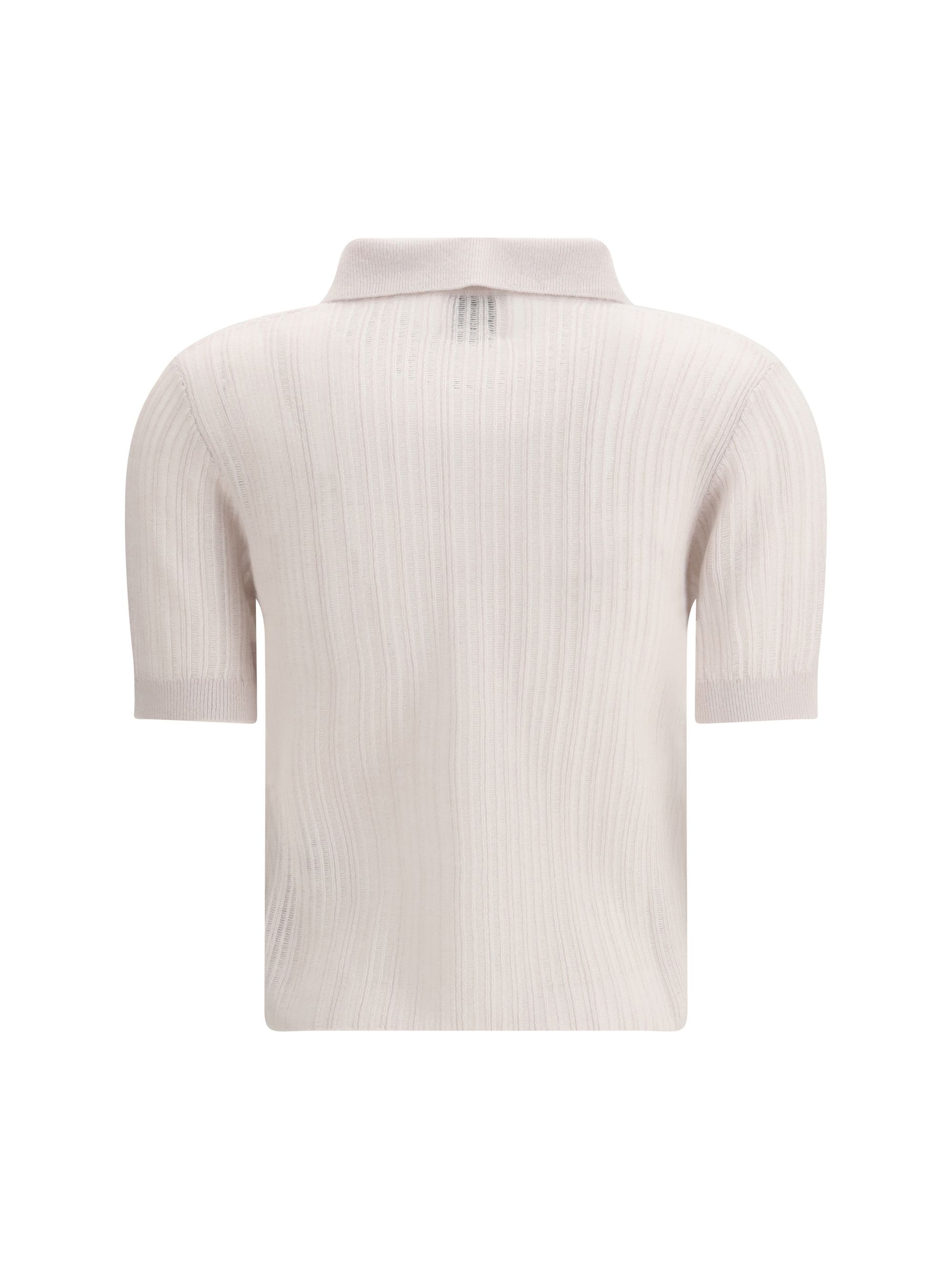 Allude Polo-neck short-sleeve Sweater Size L / US 10 / IT 46 - 2 Thumbnail