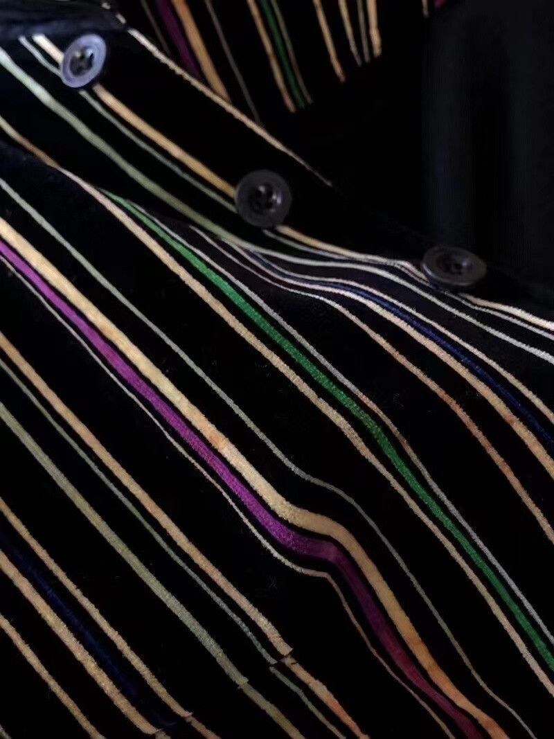 Yohji Yamamoto yohji yamamoto 1993 velvet striped vest Size US M / EU 48-50 / 2 - 6 Thumbnail