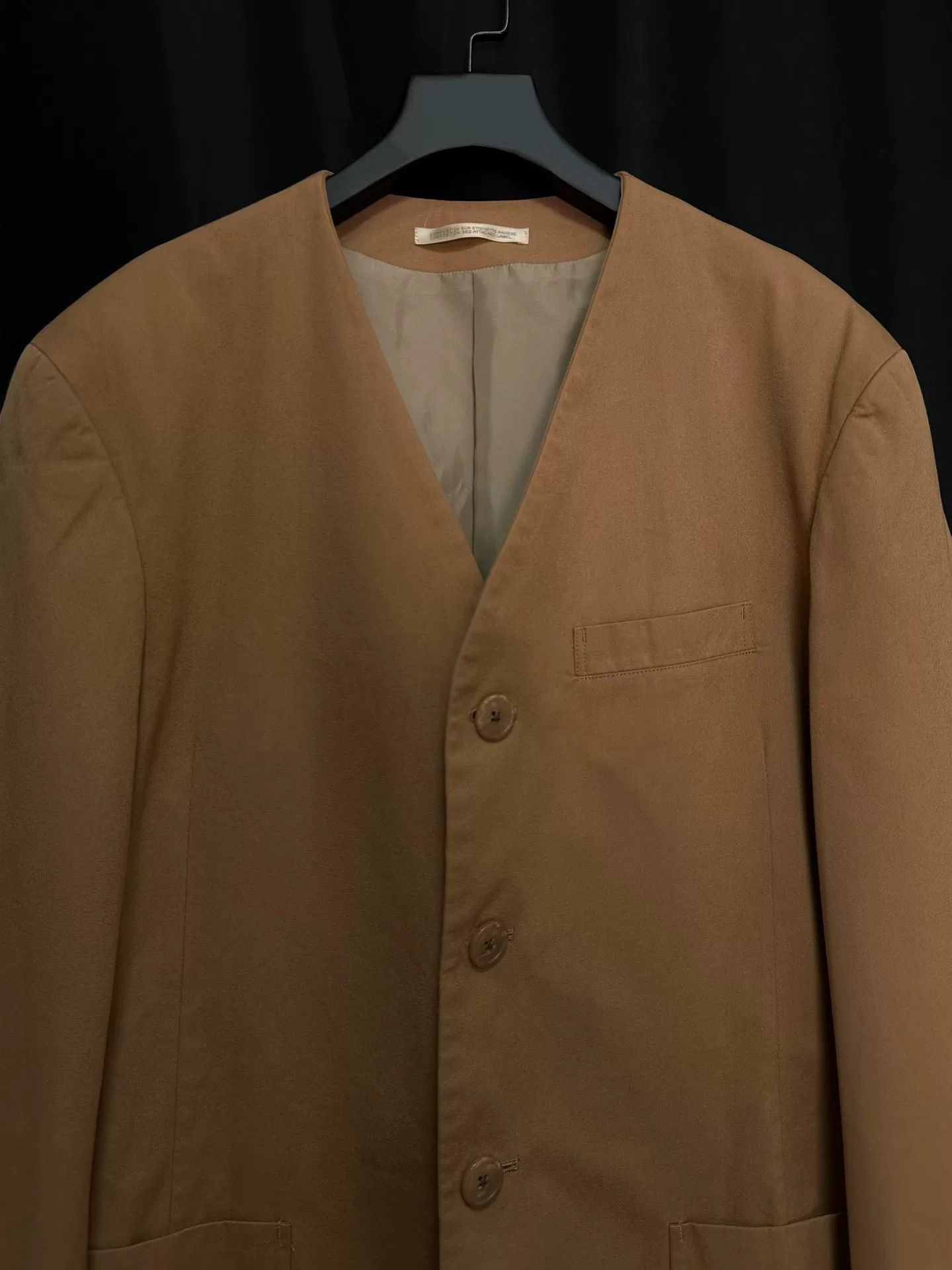 Yohji Yamamoto yohji yamamoto 90s uncollared outer jacket Size US M / EU 48-50 / 2 - 5 Thumbnail