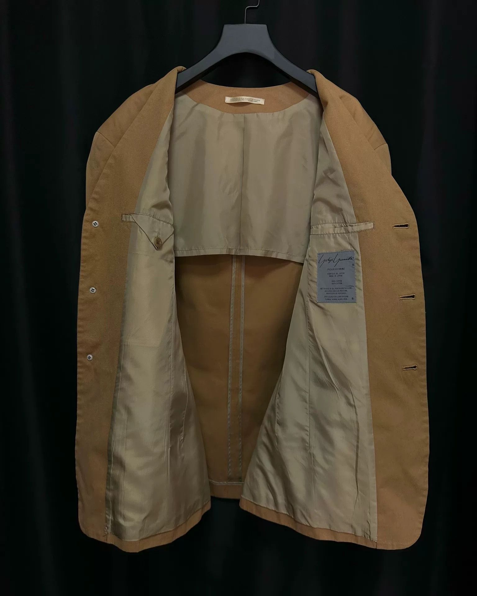Yohji Yamamoto yohji yamamoto 90s uncollared outer jacket Size US M / EU 48-50 / 2 - 3 Thumbnail