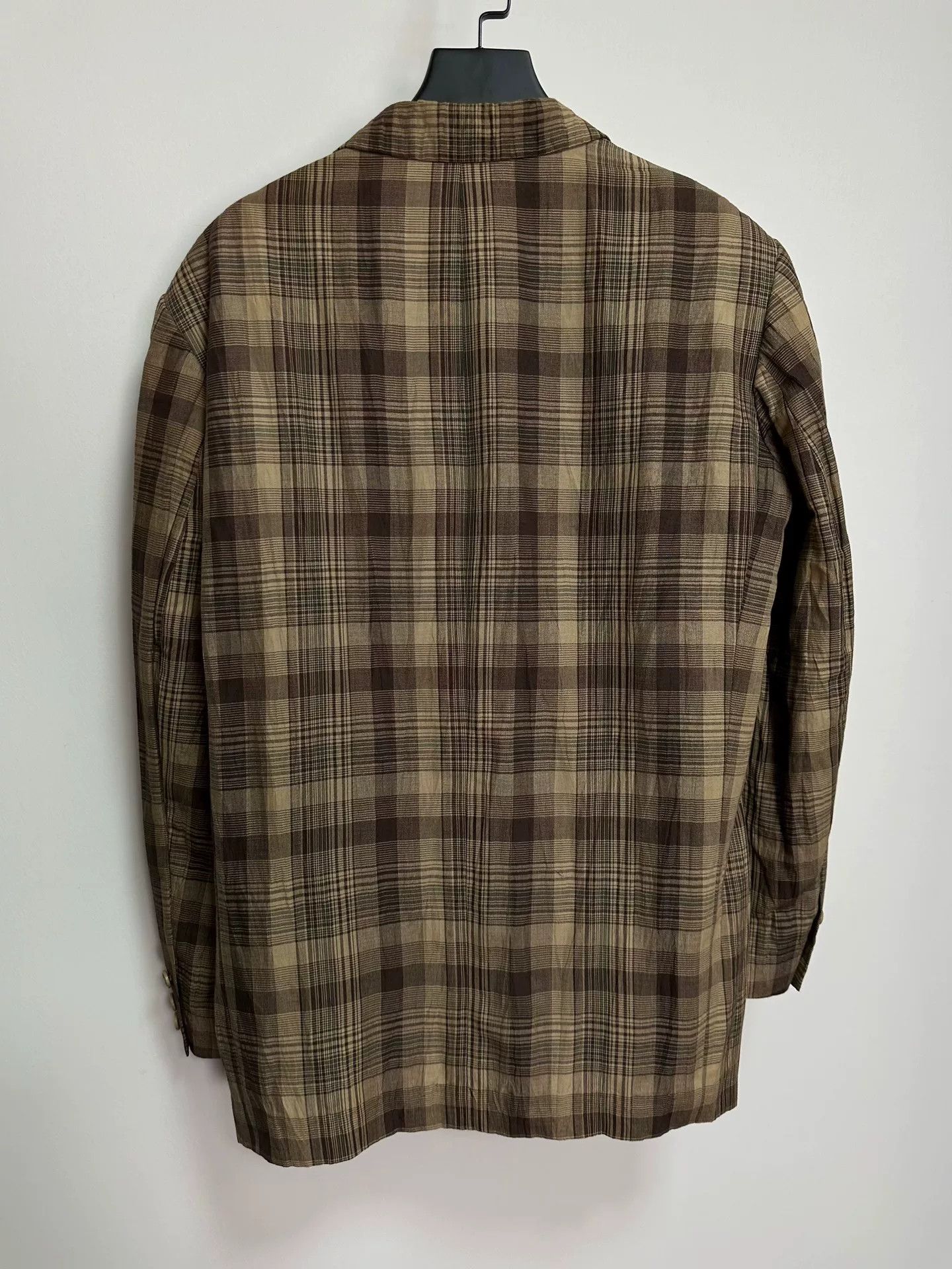 Y's for Men plaid linen jacket for men Size US S / EU 44-46 / 1 - 2 Thumbnail