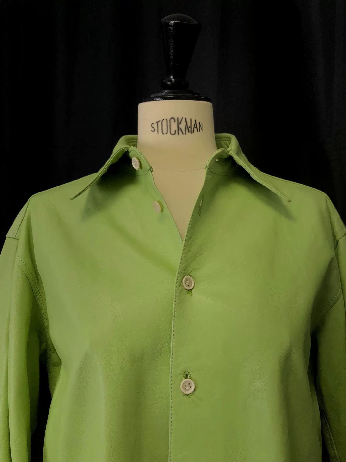 Yohji Yamamoto yohji yamamoto green leather shirt Size US M / EU 48-50 / 2 - 7 Thumbnail