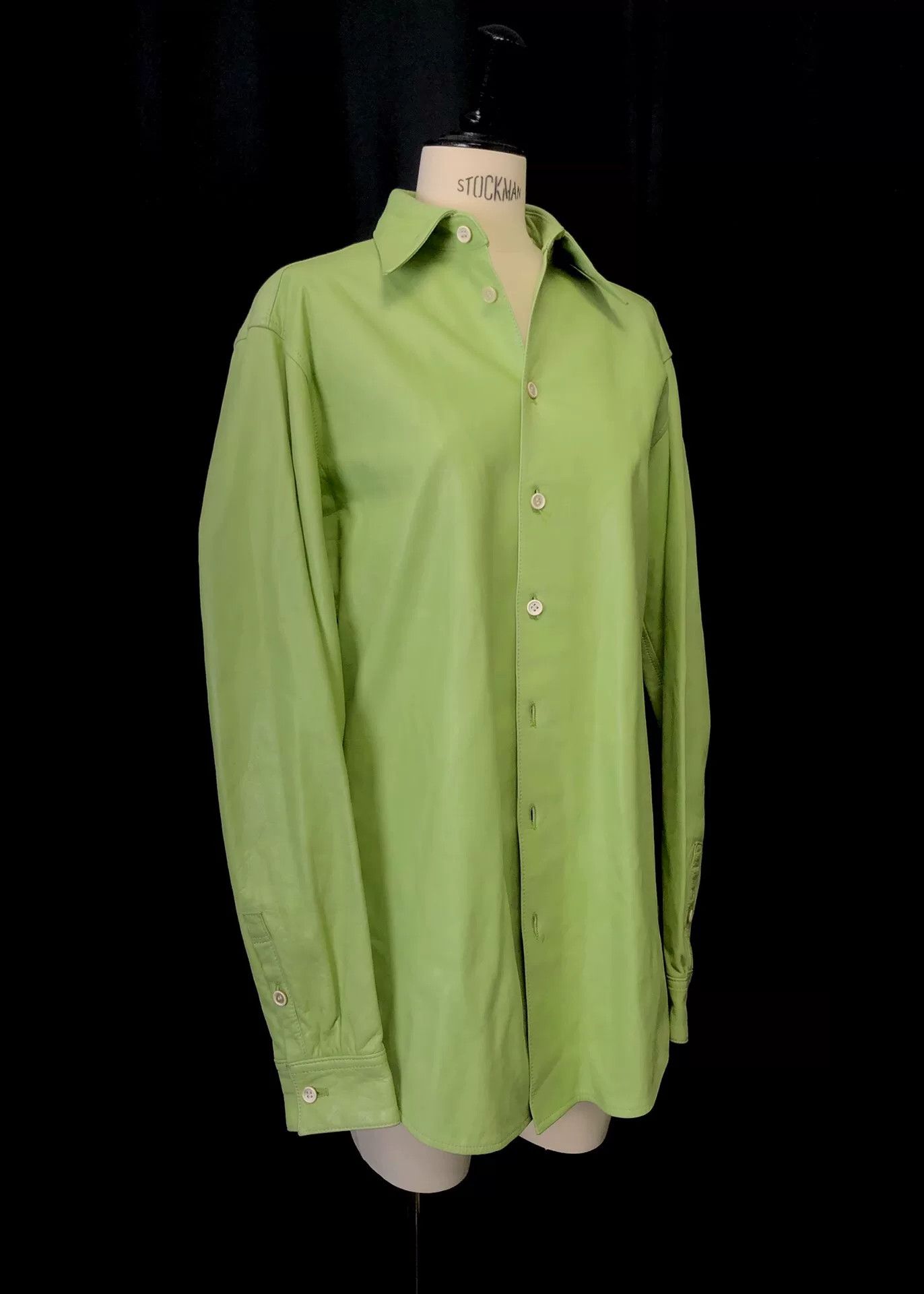 Yohji Yamamoto yohji yamamoto green leather shirt Size US M / EU 48-50 / 2 - 2 Thumbnail