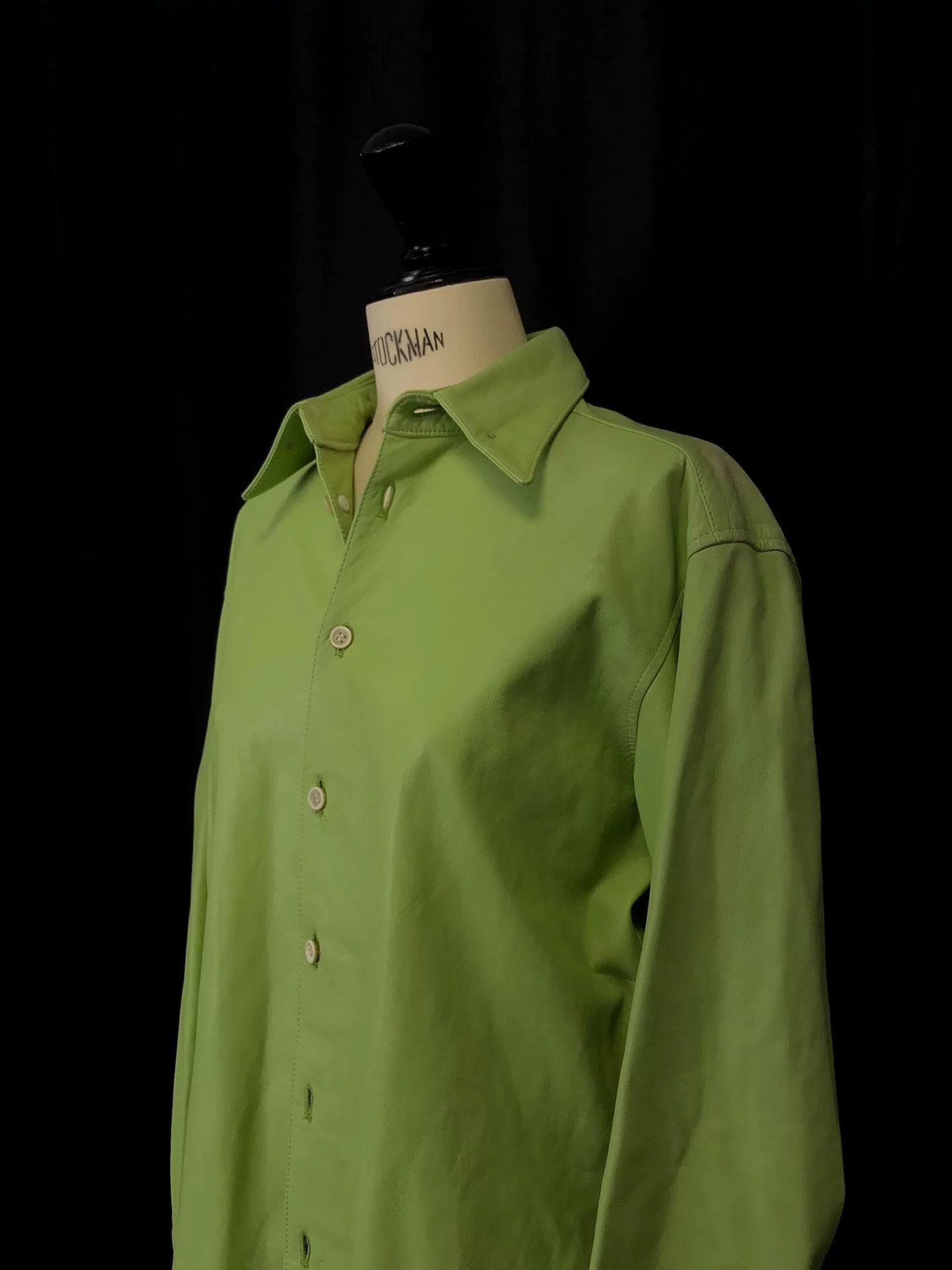 Yohji Yamamoto yohji yamamoto green leather shirt Size US M / EU 48-50 / 2 - 5 Thumbnail