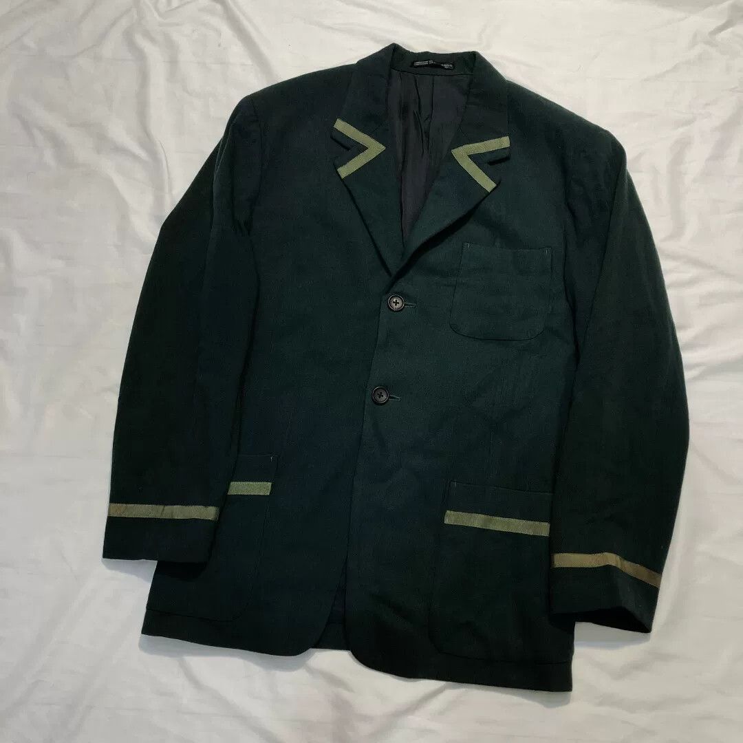 Yohji Yamamoto Yohji Yamamoto Striped Runway Coat Size US M / EU 48-50 / 2 - 2 Thumbnail