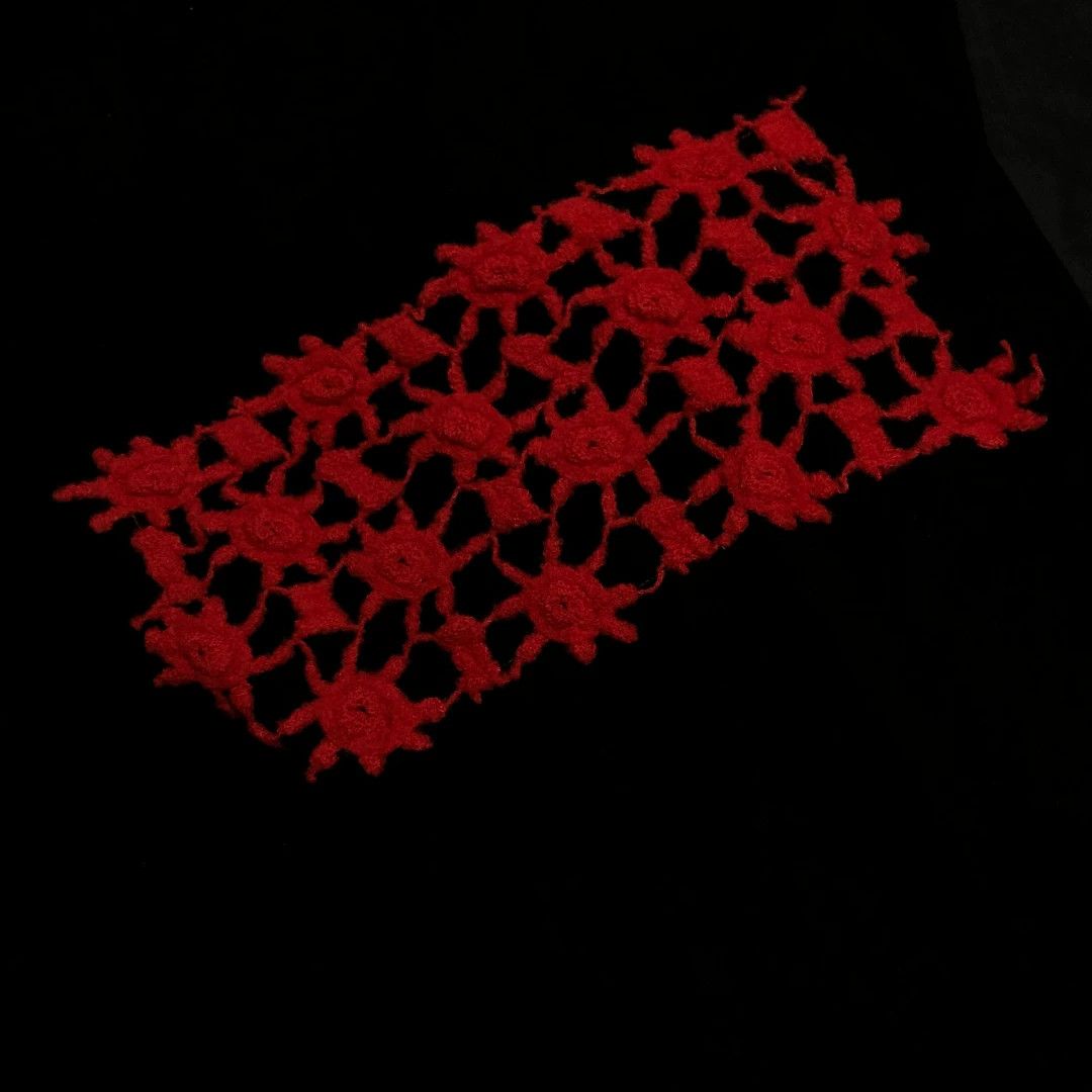 Comme des Garcons comme des garcons red and black wool skirt Size 23" - 6 Thumbnail