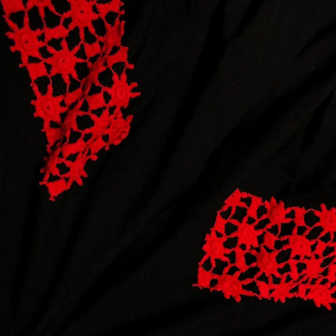 Comme des Garcons comme des garcons red and black wool skirt Size 23" - 7 Thumbnail