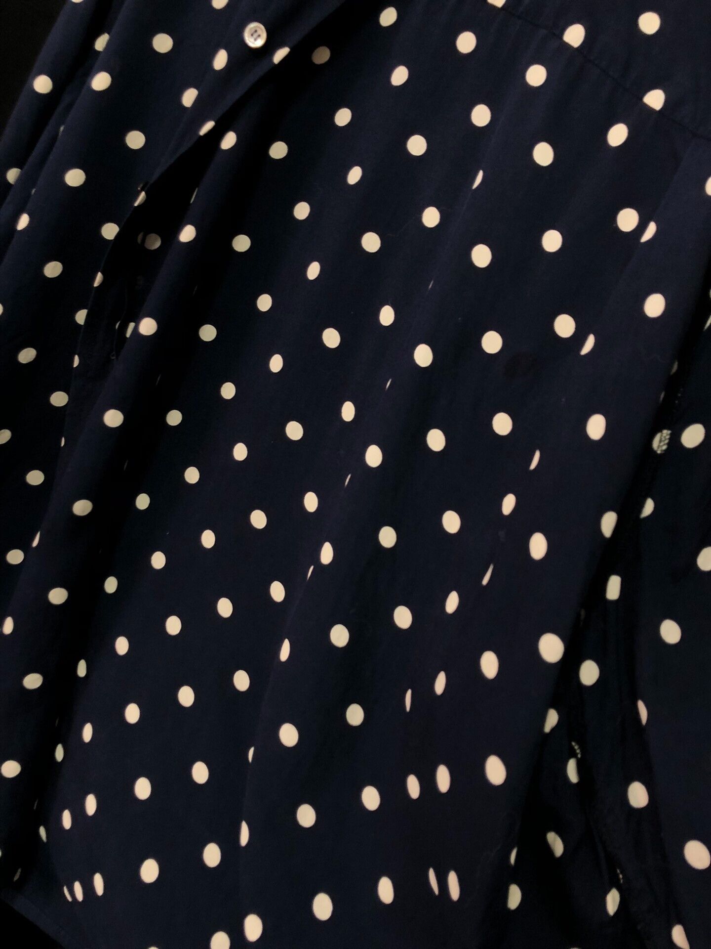 Comme des Garcons navy polka dot long sleeve shirt Size US L / EU 52-54 / 3 - 4 Thumbnail