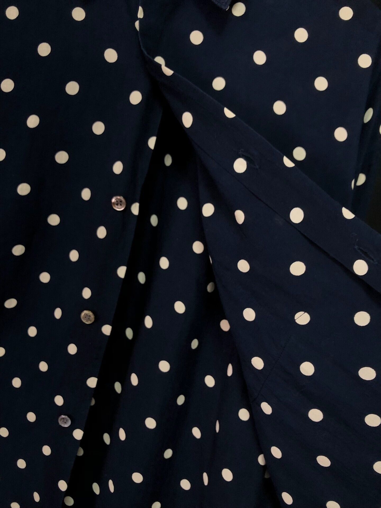 Comme des Garcons navy polka dot long sleeve shirt Size US L / EU 52-54 / 3 - 5 Thumbnail