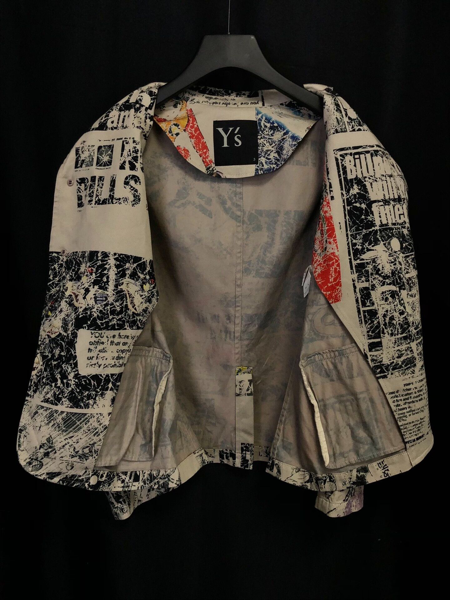 Yohji Yamamoto Yohji Yamamoto Collaboration Jacket with Prints Size US M / EU 48-50 / 2 - 3 Thumbnail