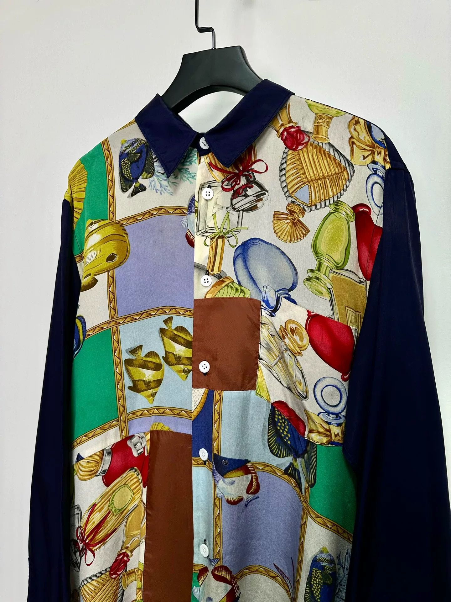 Comme des Garcons comme des garcons silk shirt with colorful pattern Size US M / EU 48-50 / 2 - 3 Thumbnail