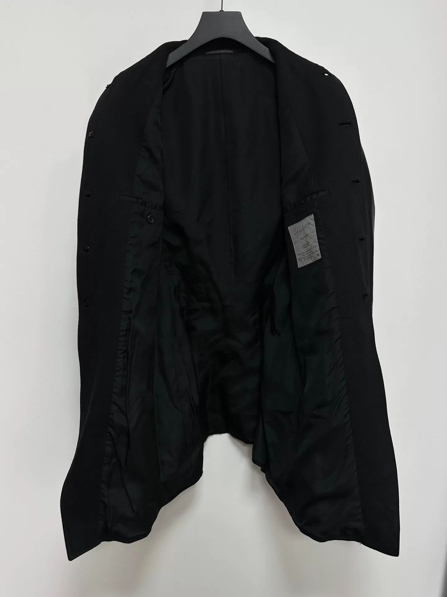 Yohji Yamamoto yohji yamamoto leather mix jacket 1996 Size US S / EU 44-46 / 1 - 4 Thumbnail