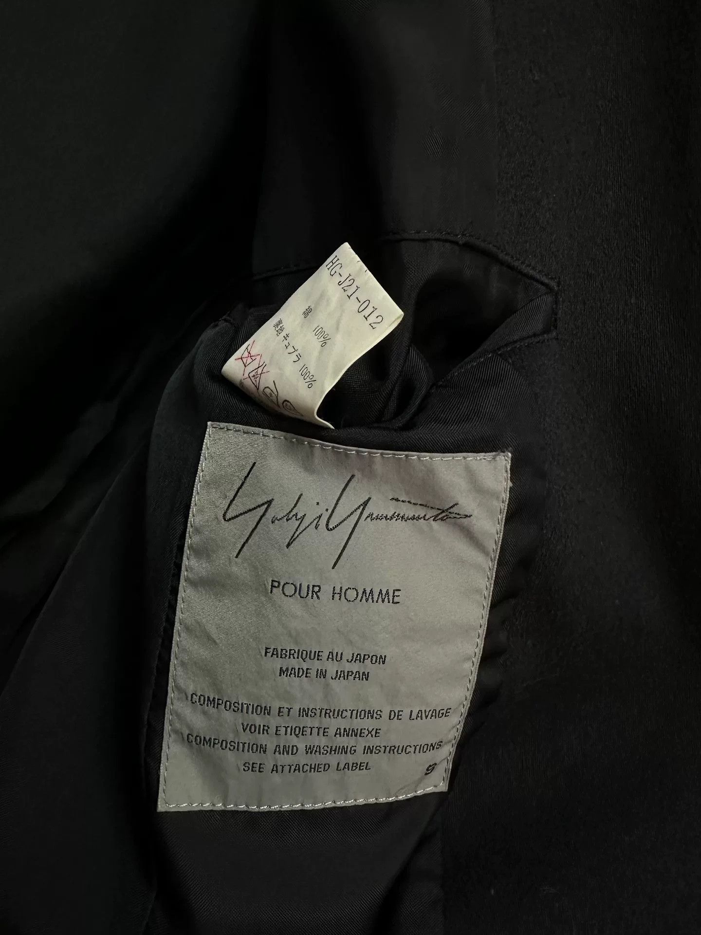 Yohji Yamamoto yohji yamamoto leather mix jacket 1996 Size US S / EU 44-46 / 1 - 7 Thumbnail