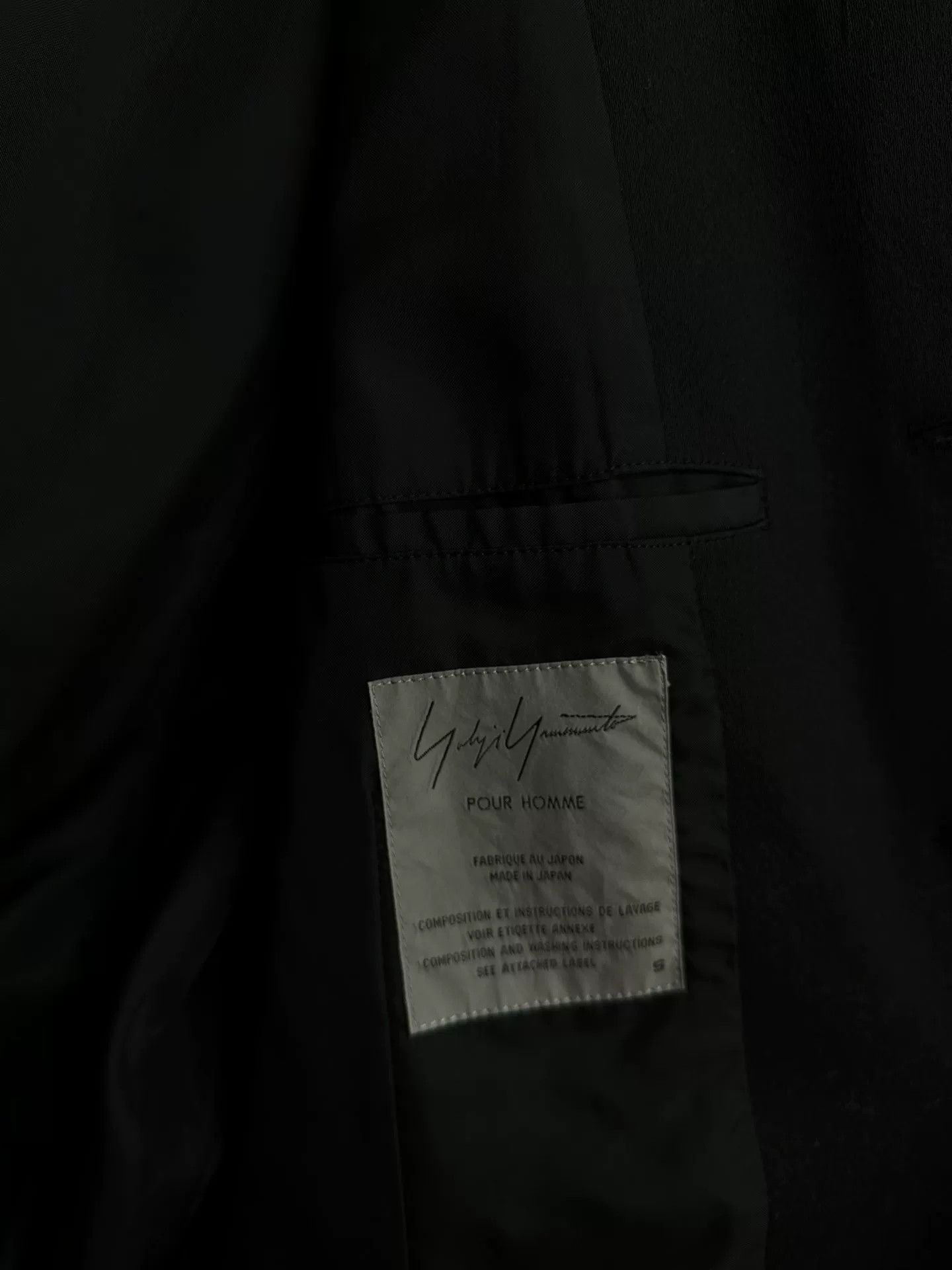 Yohji Yamamoto yohji yamamoto leather mix jacket 1996 Size US S / EU 44-46 / 1 - 8 Thumbnail