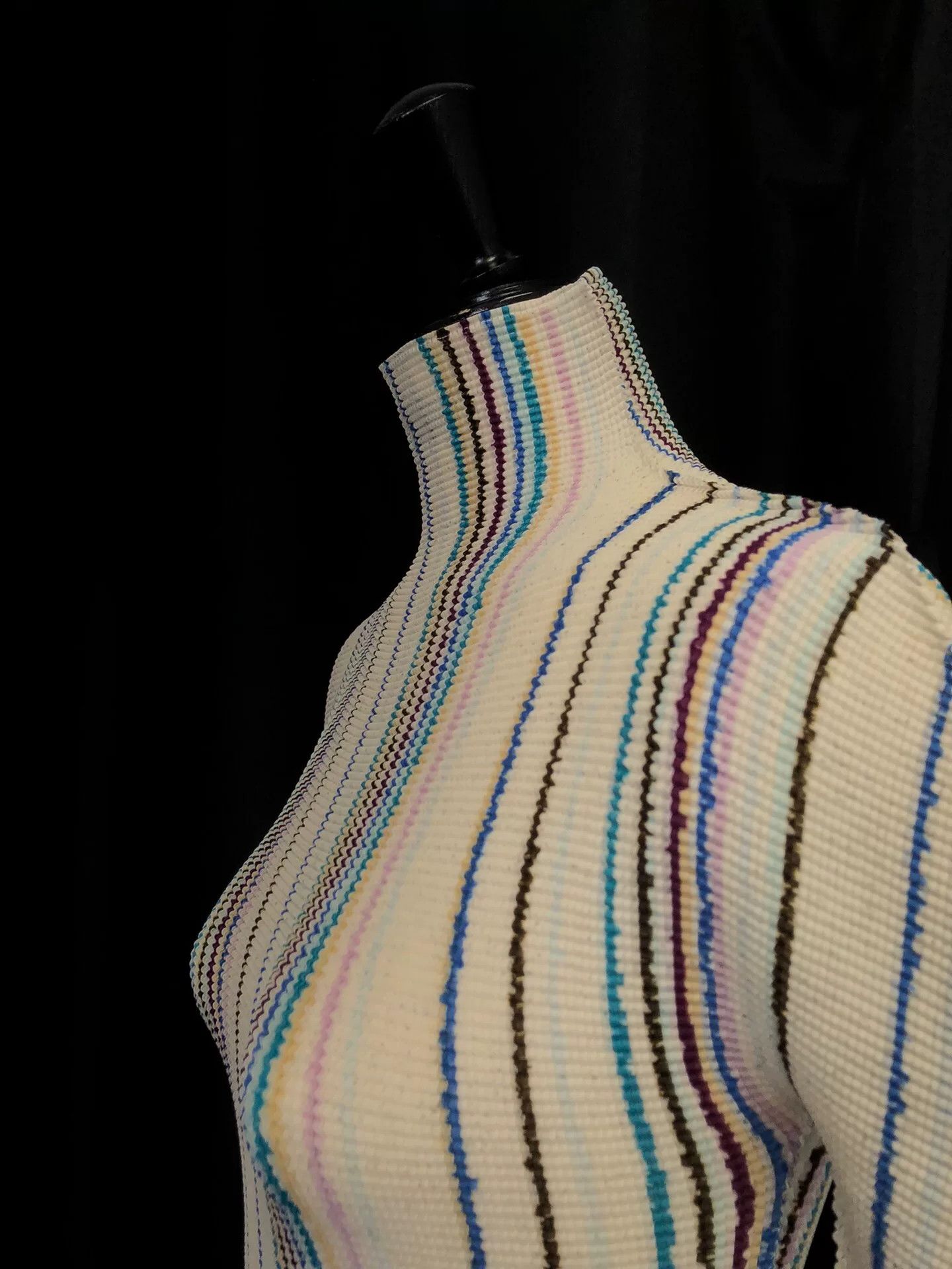 Issey Miyake issey miyake pleated striped top Size M / US 6-8 / IT 42-44 - 4 Thumbnail
