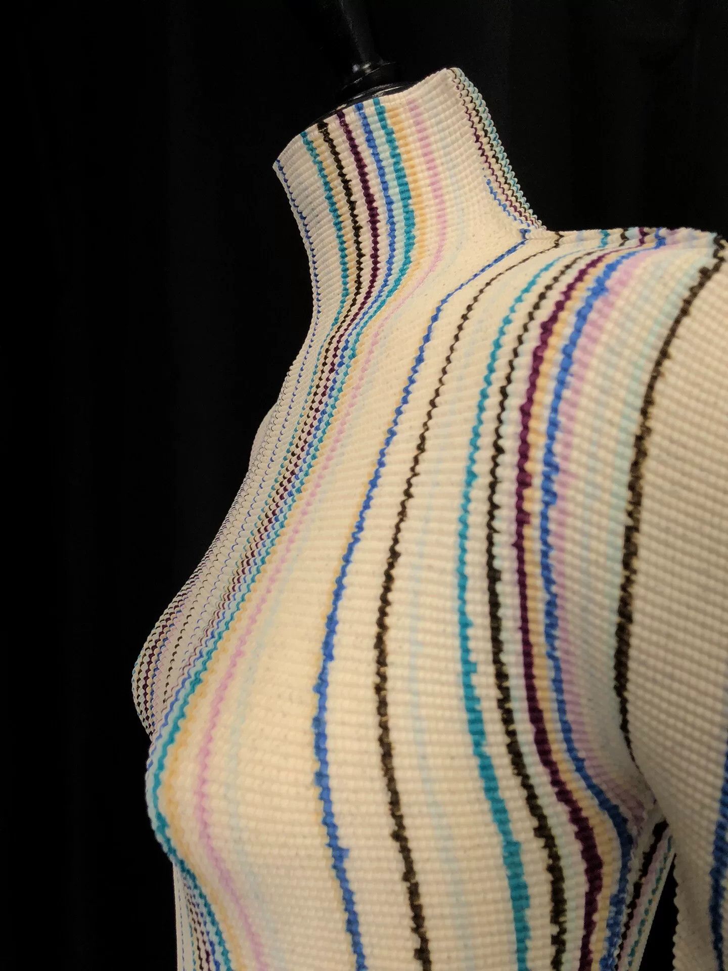 Issey Miyake issey miyake pleated striped top Size M / US 6-8 / IT 42-44 - 3 Thumbnail