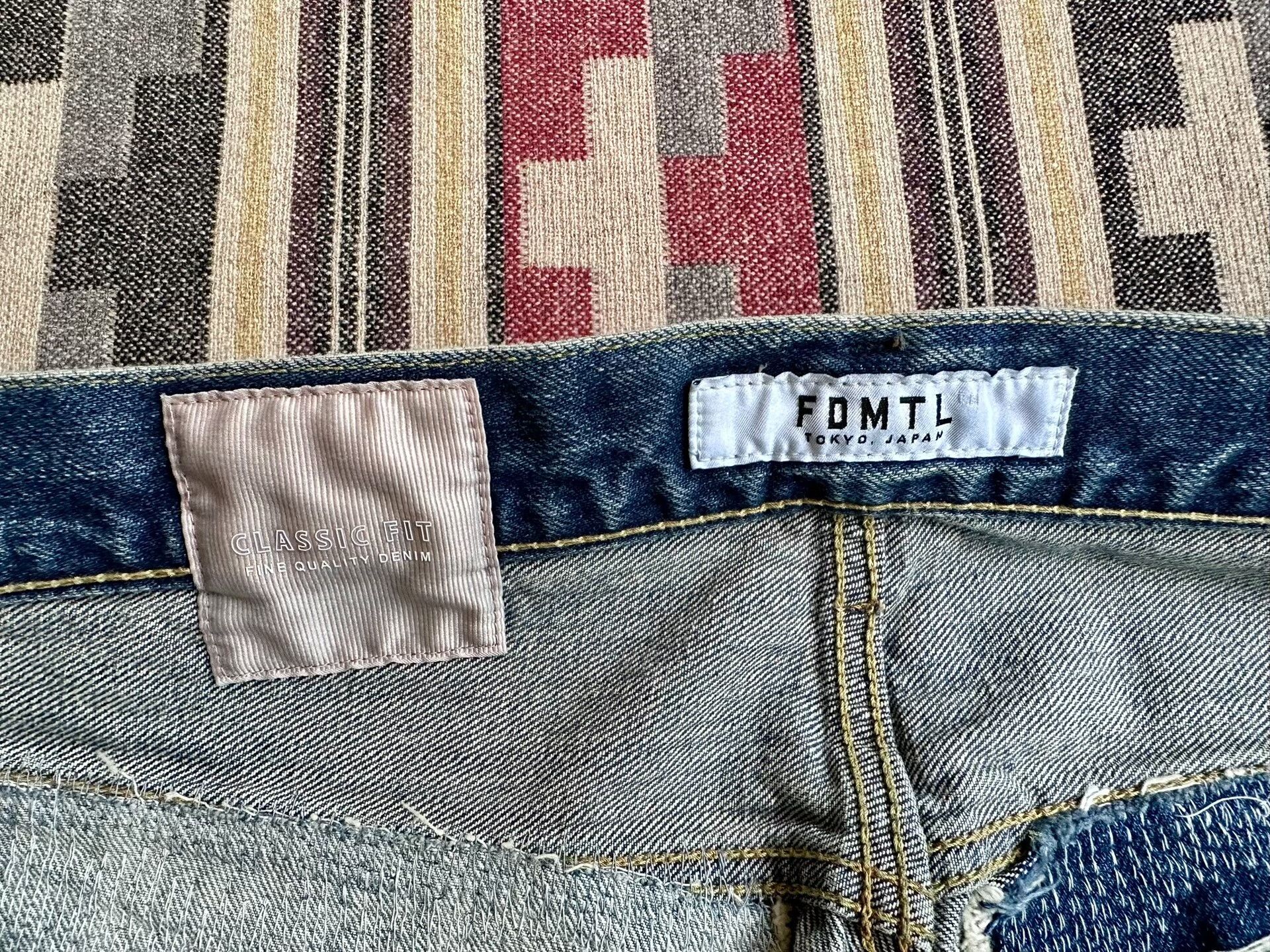 FDMTL fdmtl classic fit red line denim pants Size US 36 / EU 52 - 4 Thumbnail