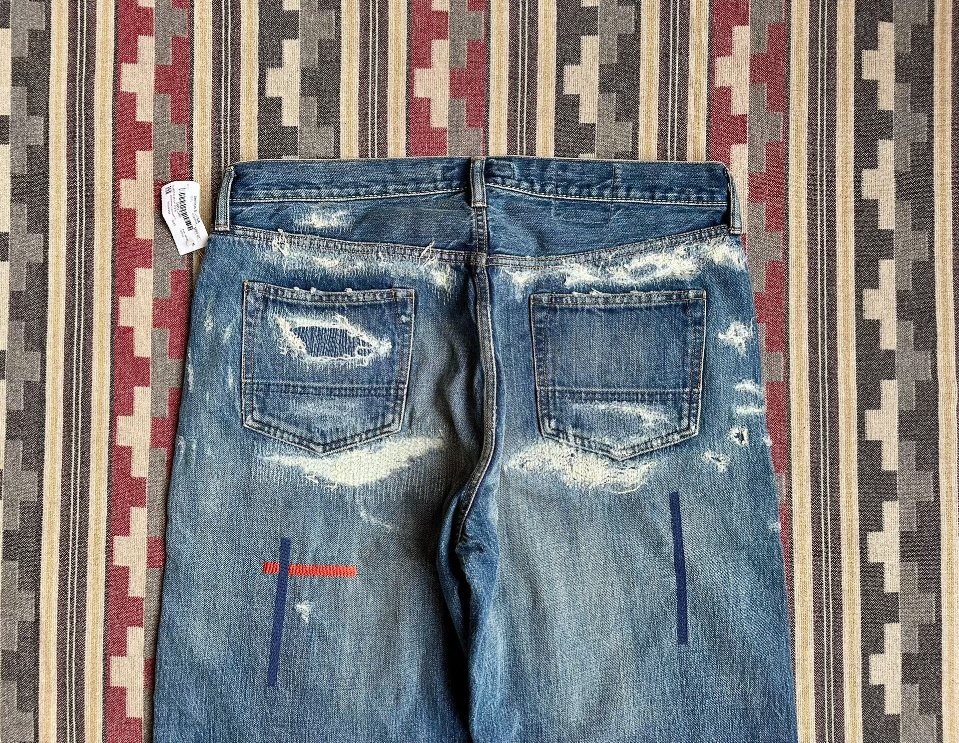 FDMTL fdmtl classic fit red line denim pants Size US 36 / EU 52 - 6 Thumbnail