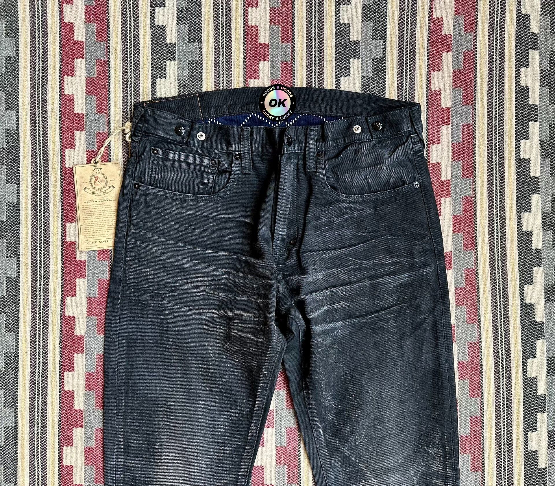 Prps vintage black wash denim jeans for men Size US 34 / EU 50 - 3 Thumbnail