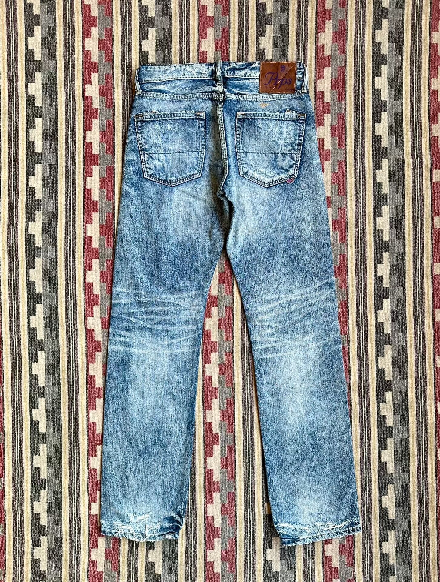 Prps distressed blue denim jeans by Prps Size US 32 / EU 48 - 2 Thumbnail