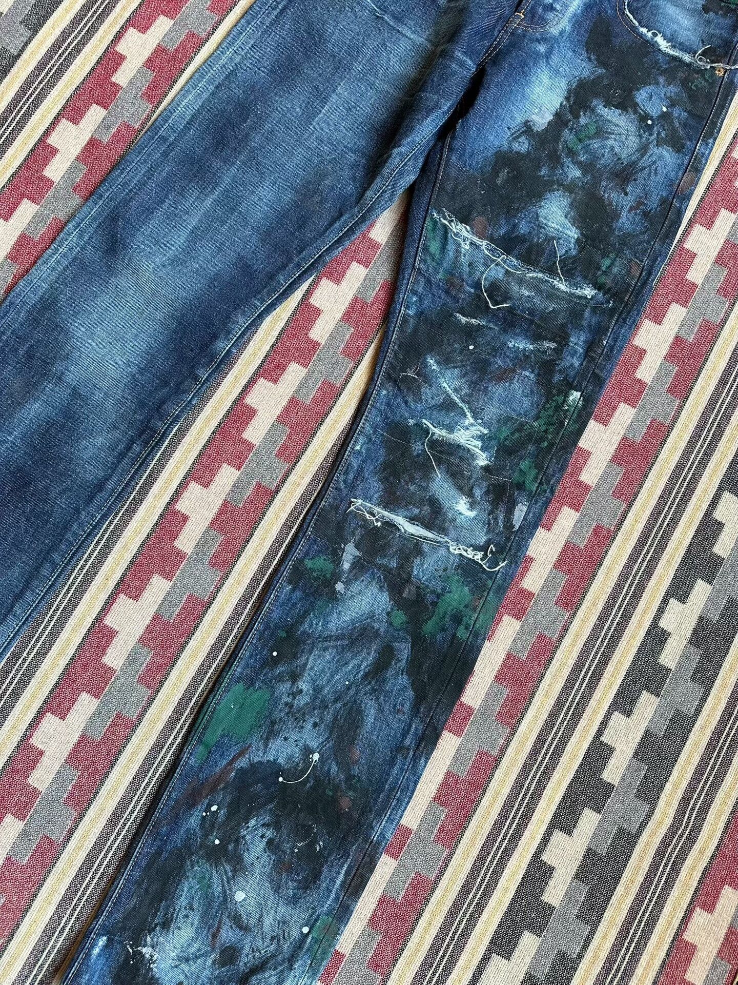 Prps prps noir distressed denim pants from japan Size US 28 / EU 44 - 7 Thumbnail