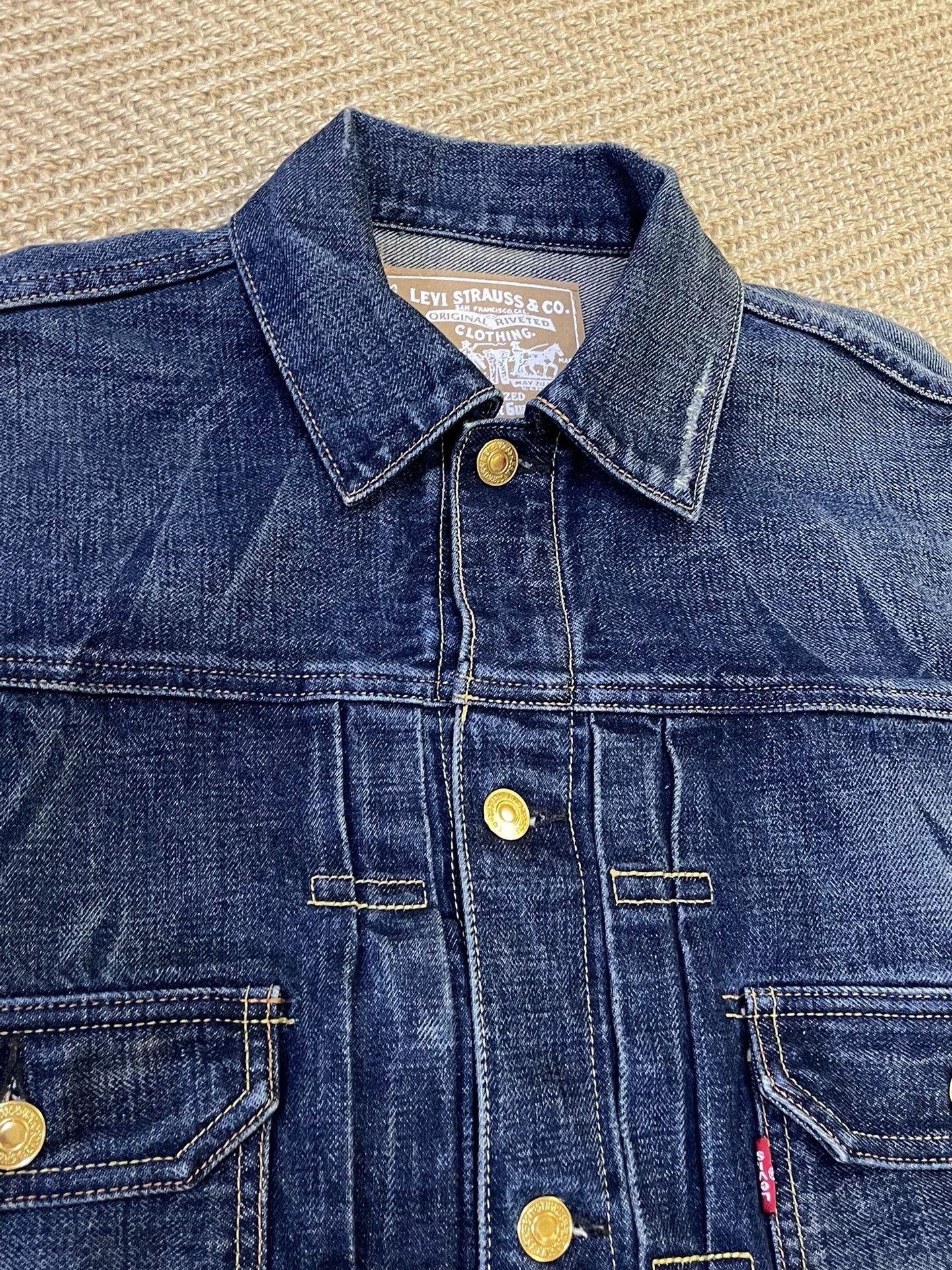 PHENOMENON stylish blue denim jacket with gold buttons Size US M / EU 48-50 / 2 - 2 Thumbnail