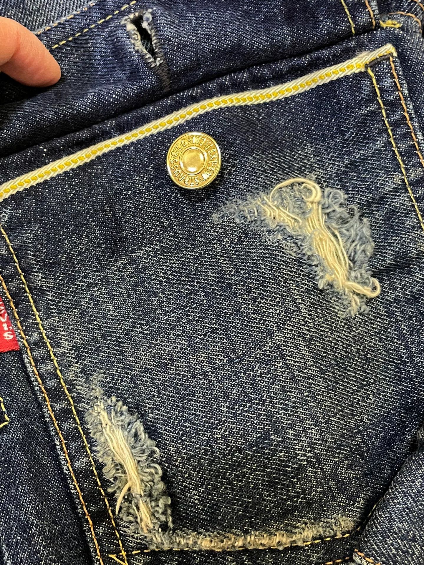 PHENOMENON stylish blue denim jacket with gold buttons Size US M / EU 48-50 / 2 - 8 Thumbnail