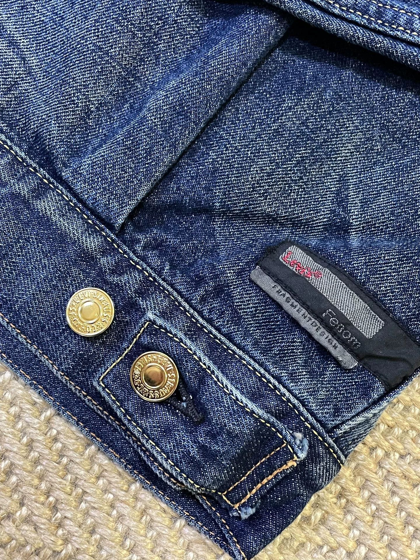 PHENOMENON stylish blue denim jacket with gold buttons Size US M / EU 48-50 / 2 - 7 Thumbnail