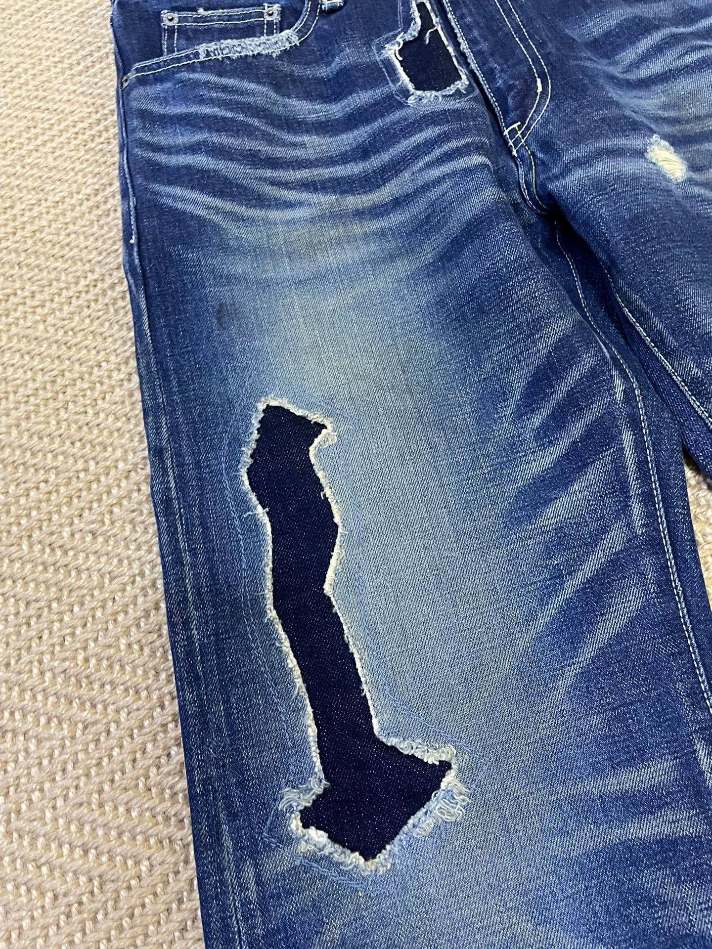 Neighborhood neighborhood patchwork distressed denim pants Size US 28 / EU 44 - 6 Thumbnail
