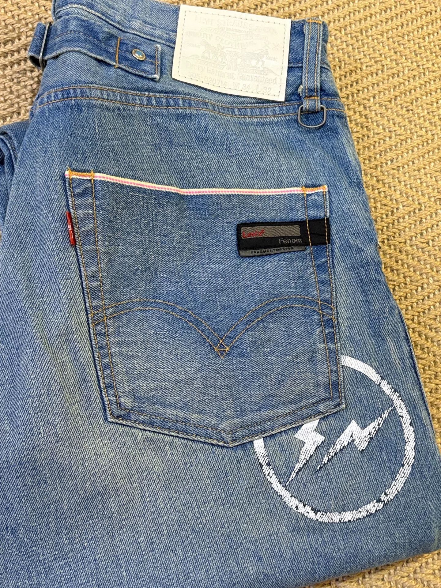 Levi's levis fenom turquoise distressed denim pants Size US 34 / EU 50 - 5 Thumbnail