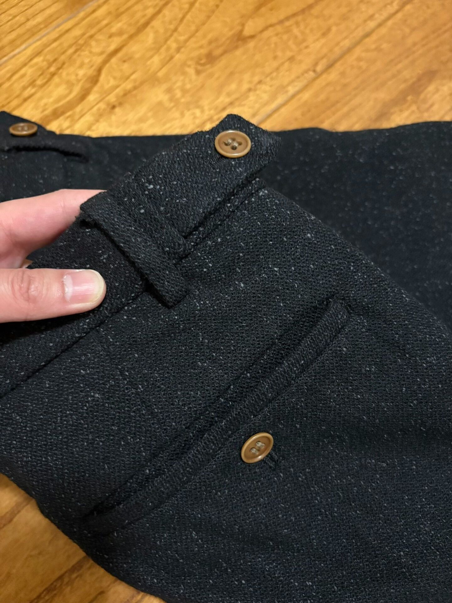 Visvim visvim cornell slacks black wool blend pants Size US 31 - 3 Thumbnail