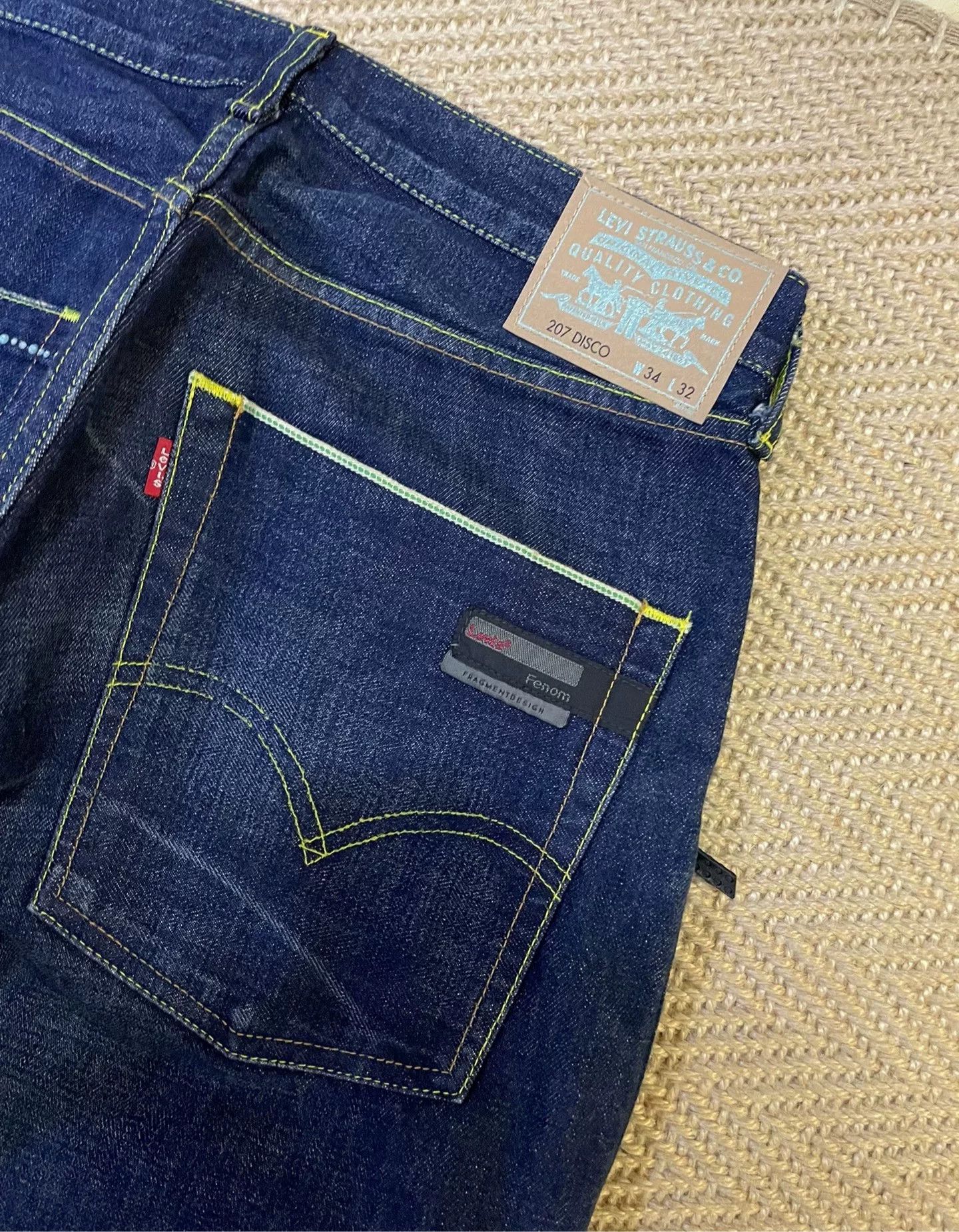 Levi's Levis Fenom Disco Green Wash Jeans Size US 34 / EU 50 - 4 Thumbnail