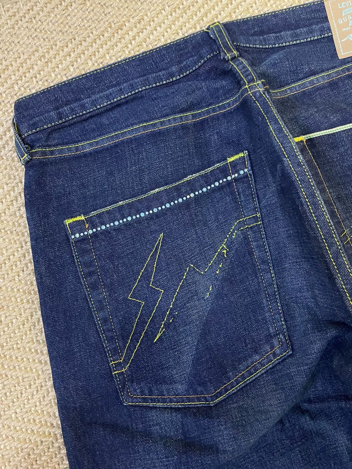 Levi's Levis Fenom Disco Green Wash Jeans Size US 34 / EU 50 - 3 Thumbnail