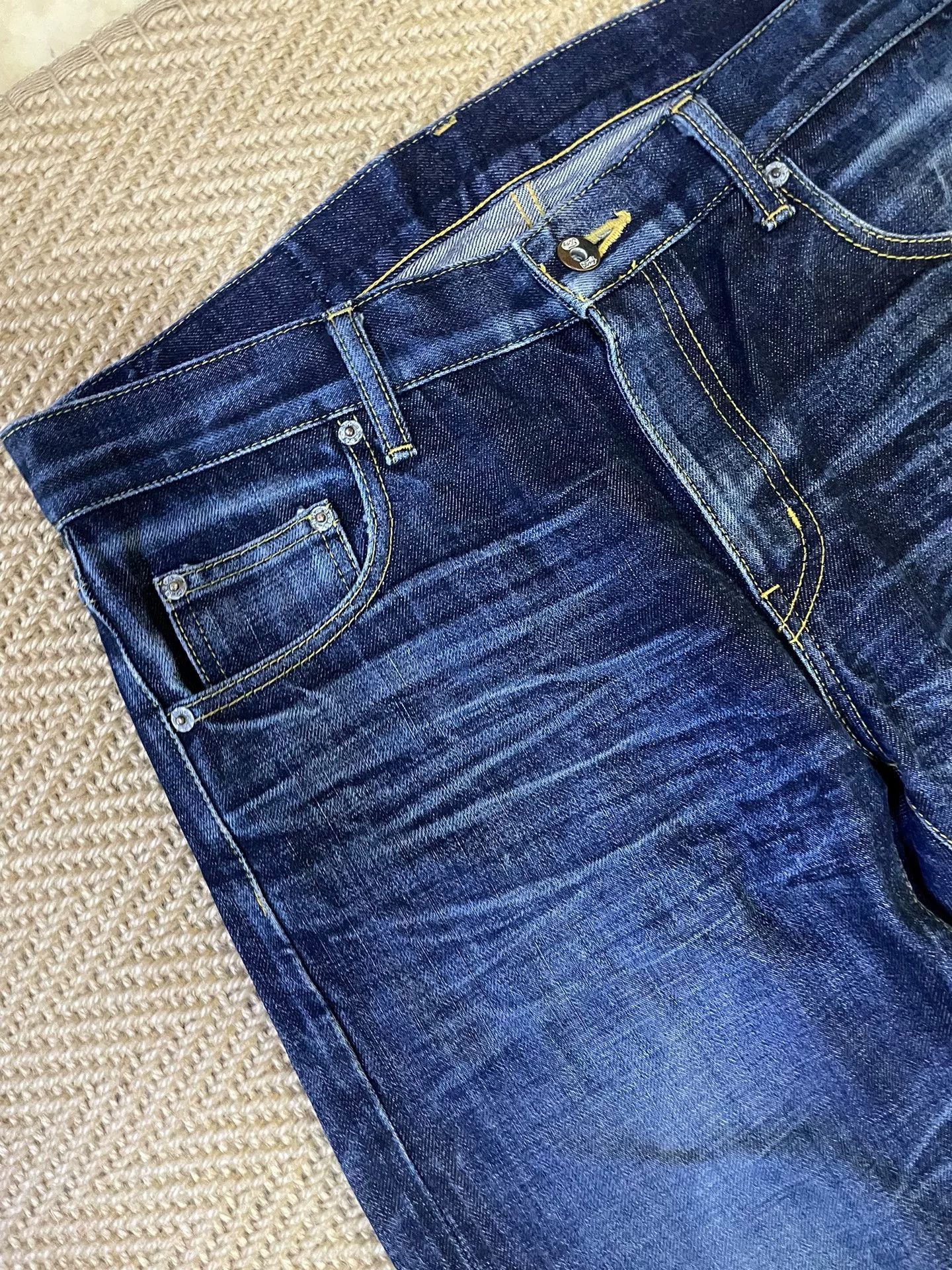 Neighborhood NEIGHBORHOOD 08EX Blue Line Distressed Jeans Size US 31 - 4 Thumbnail