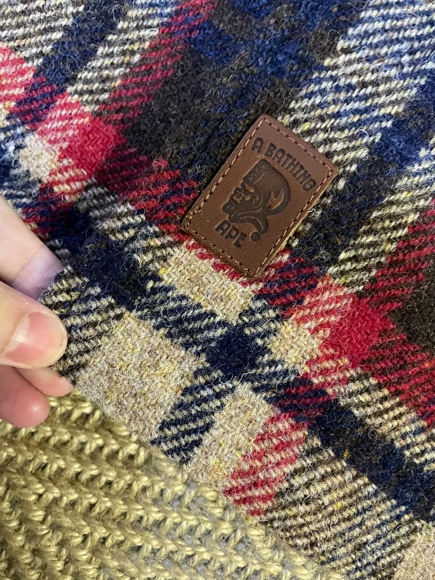 Bape bape x harris tweed wool coat Size US S / EU 44-46 / 1 - 4 Thumbnail