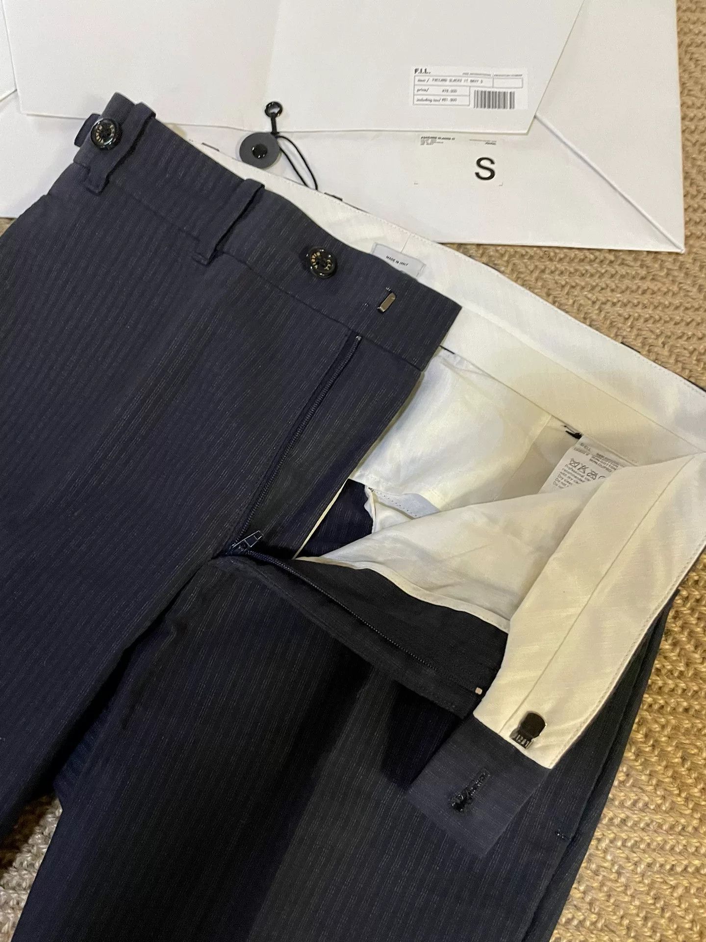 Visvim visvim paccard slacks navy striped trousers Size US 31 - 6 Thumbnail