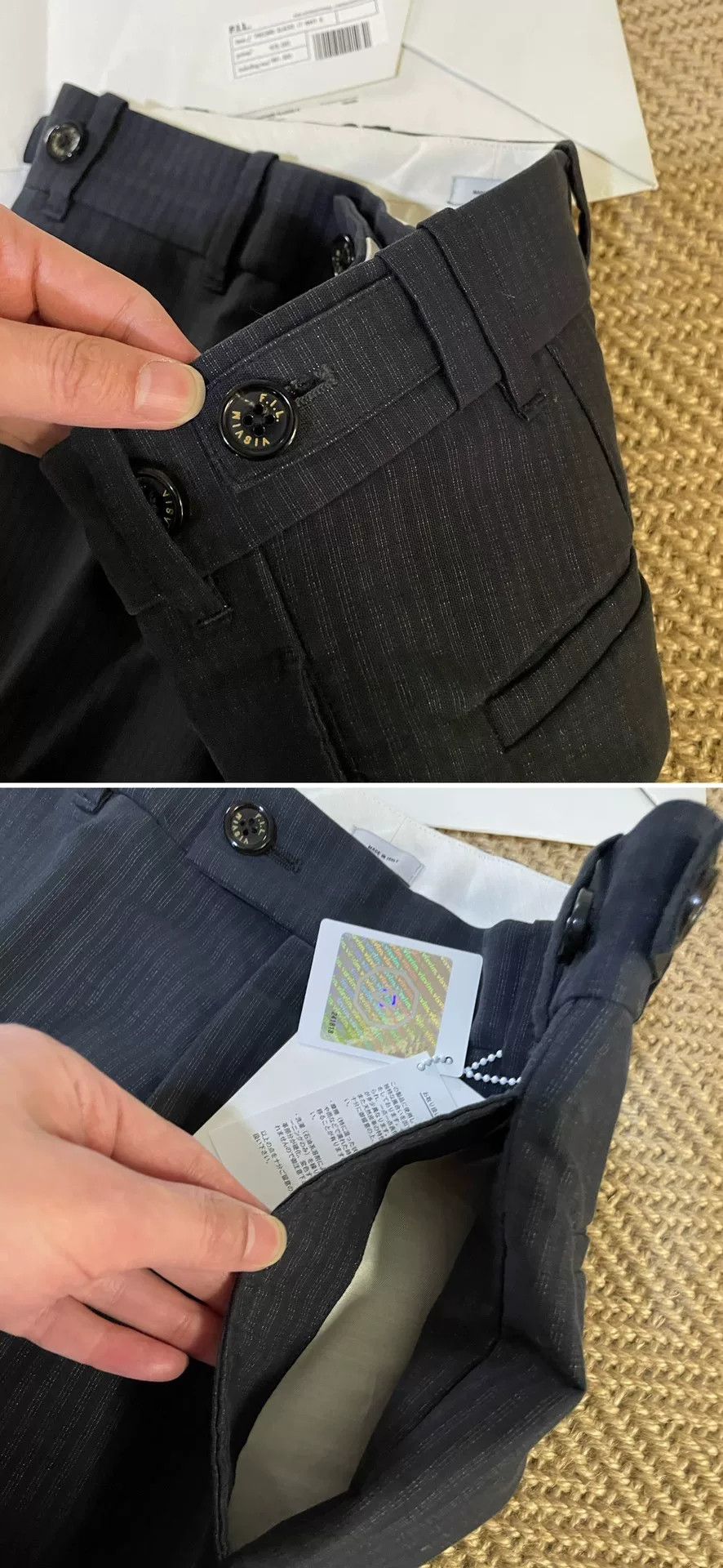 Visvim visvim paccard slacks navy striped trousers Size US 31 - 4 Thumbnail