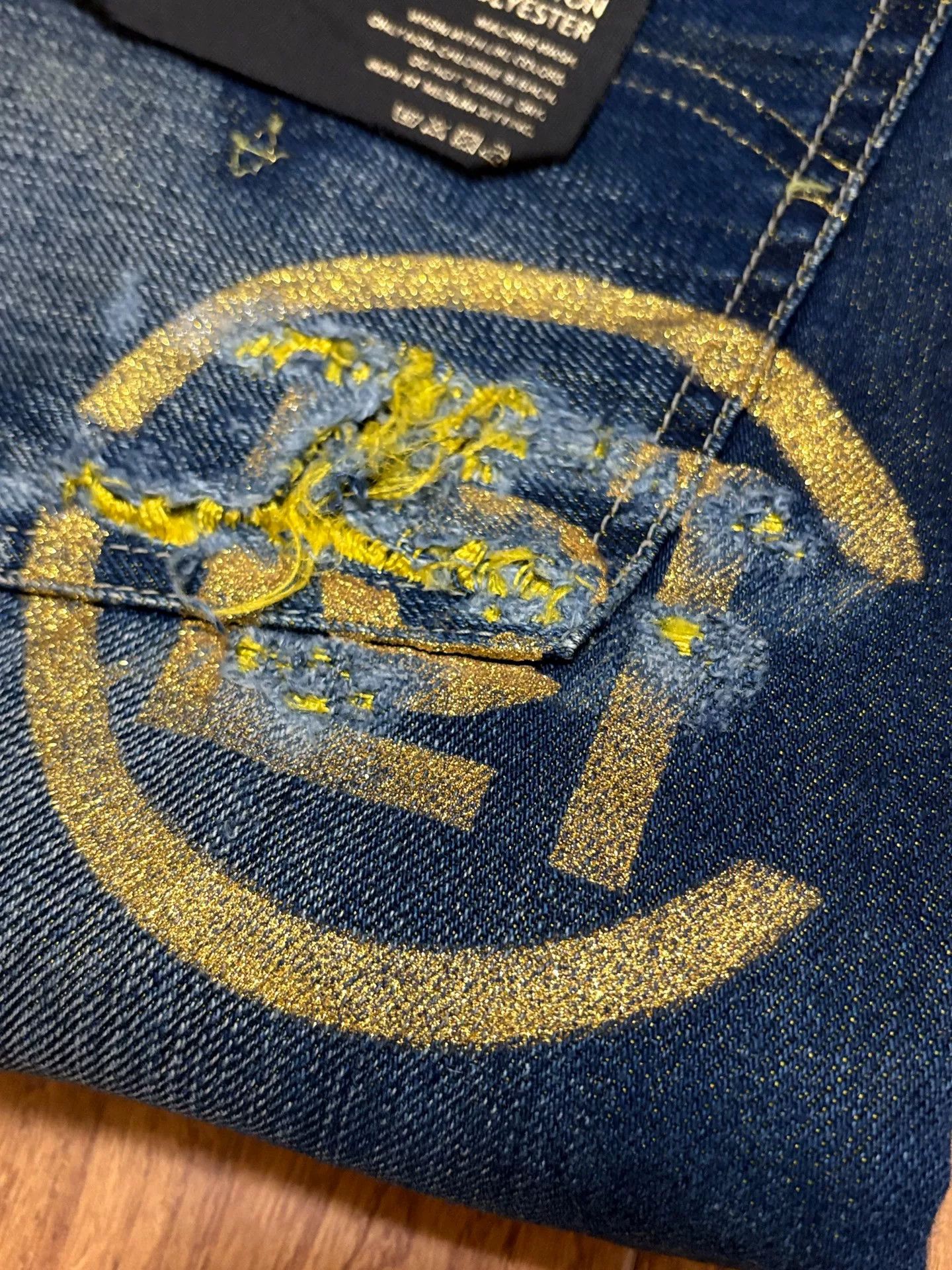 CLOT clot levi's kazuki distressed denim pants Size US 34 / EU 50 - 6 Thumbnail