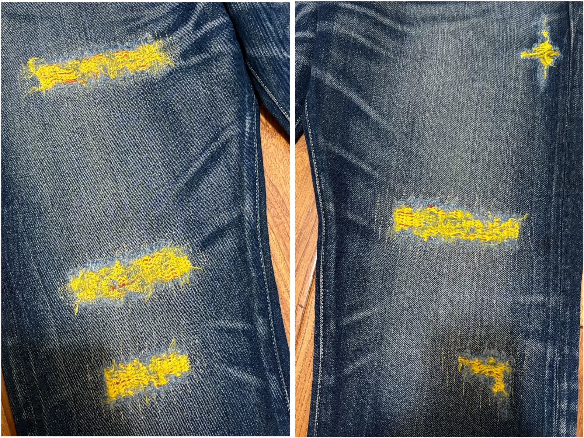 CLOT clot levi's kazuki distressed denim pants Size US 34 / EU 50 - 4 Thumbnail