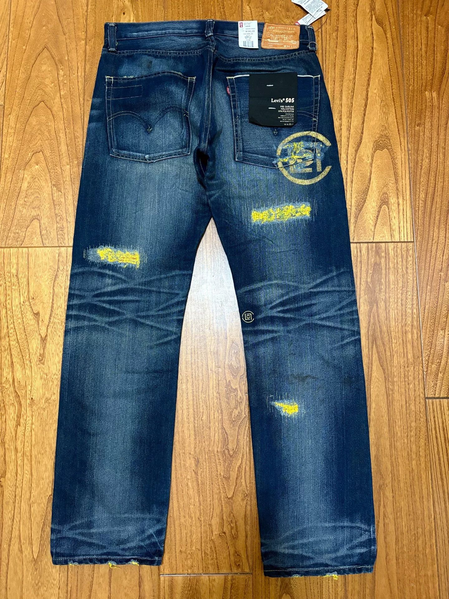 CLOT clot levi's kazuki distressed denim pants Size US 34 / EU 50 - 2 Thumbnail