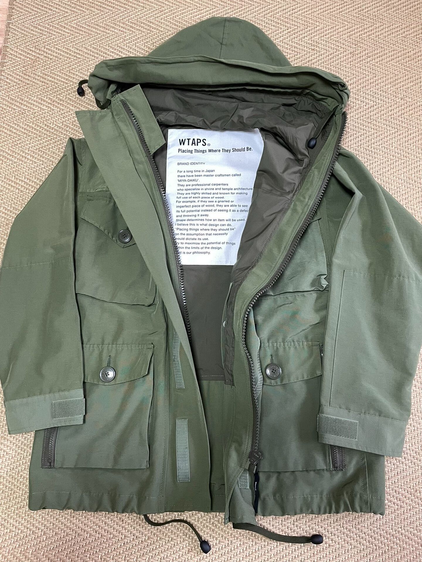 Wtaps wtaps parasmock jacket with hood and pockets Size US M / EU 48-50 / 2 - 2 Thumbnail