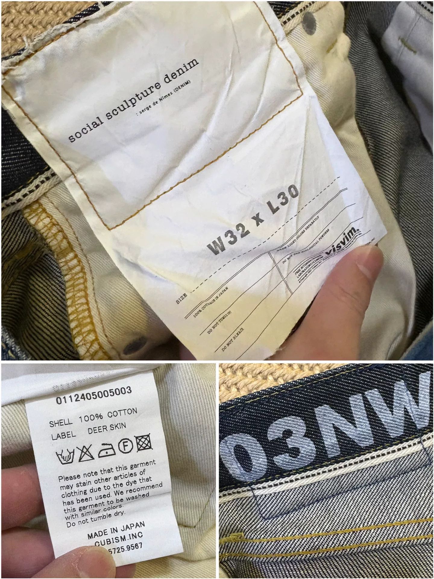 Visvim visvim social sculpture 03nw denim pants Size US 32 / EU 48 - 8 Thumbnail