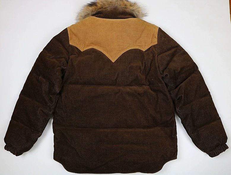 Bape bape corduroy down jacket with fur hood Size US M / EU 48-50 / 2 - 2 Thumbnail