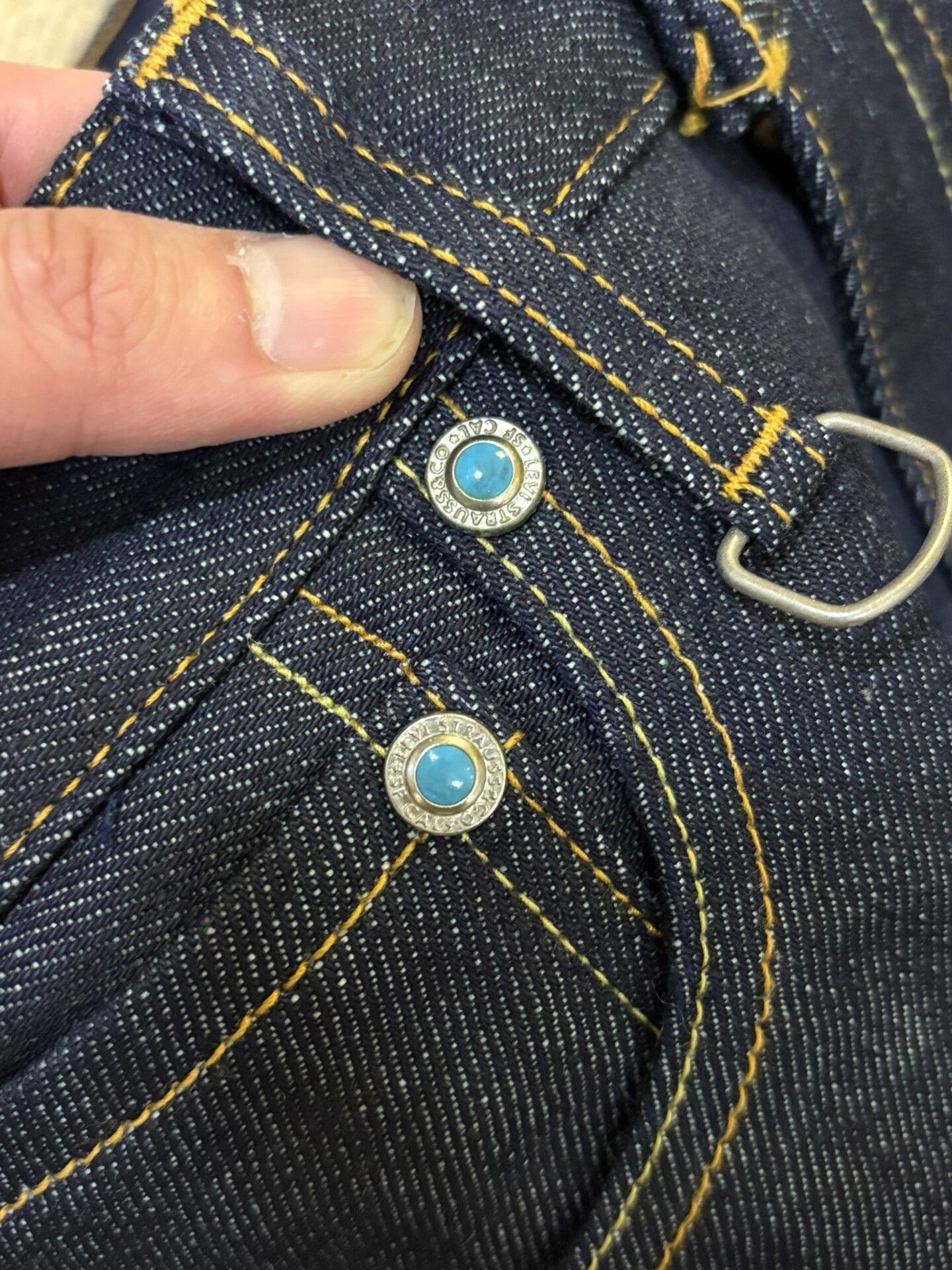 Levi's levis fenom turquoise denim pants Size US 30 / EU 46 - 4 Thumbnail