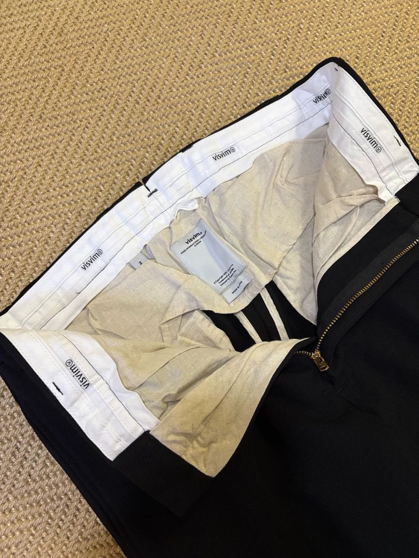 Visvim visvim high-water wool slacks in black Size US 39 - 4 Thumbnail