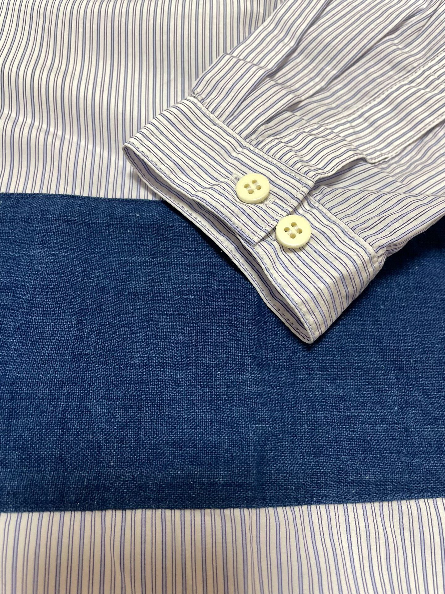 Visvim visvim kerchief border long sleeve shirt Size US L / EU 52-54 / 3 - 4 Thumbnail