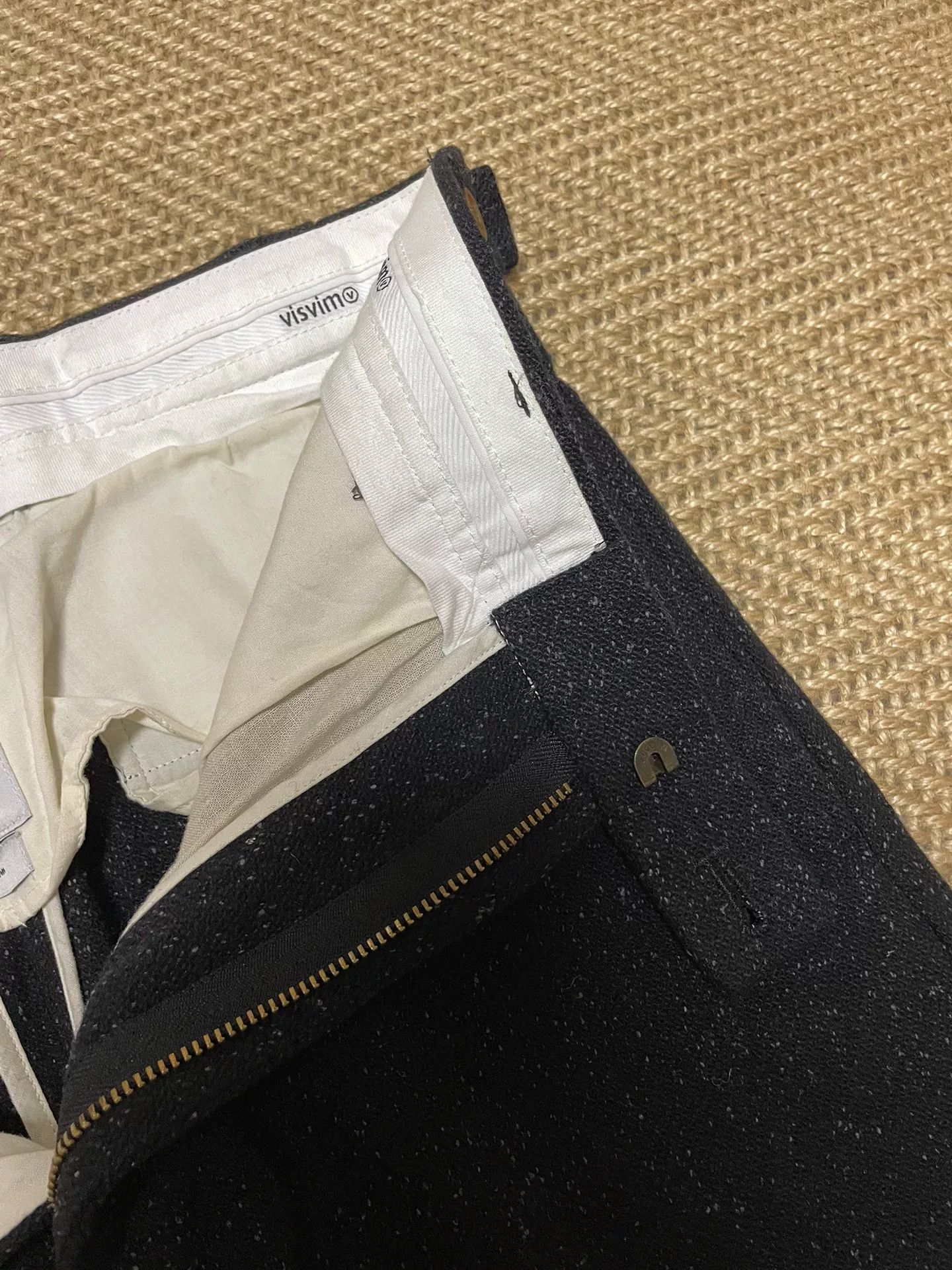 Visvim visvim cornell slacks in black mélange wool Size US 31 - 8 Thumbnail