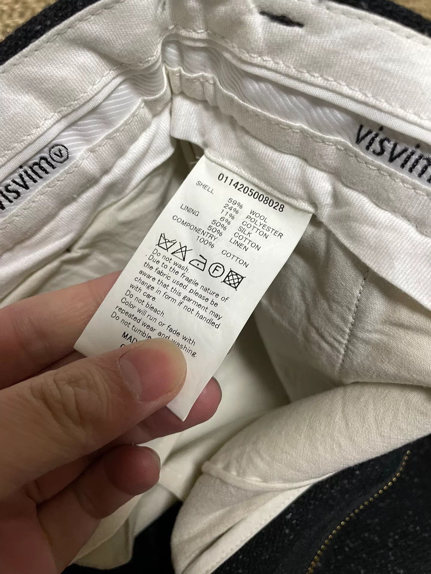 Visvim visvim cornell slacks in black mélange wool Size US 31 - 9 Thumbnail