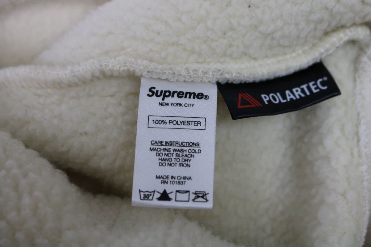 Supreme supreme polartec fleece sweatshirt in beige Size US M / EU 48-50 / 2 - 6 Thumbnail