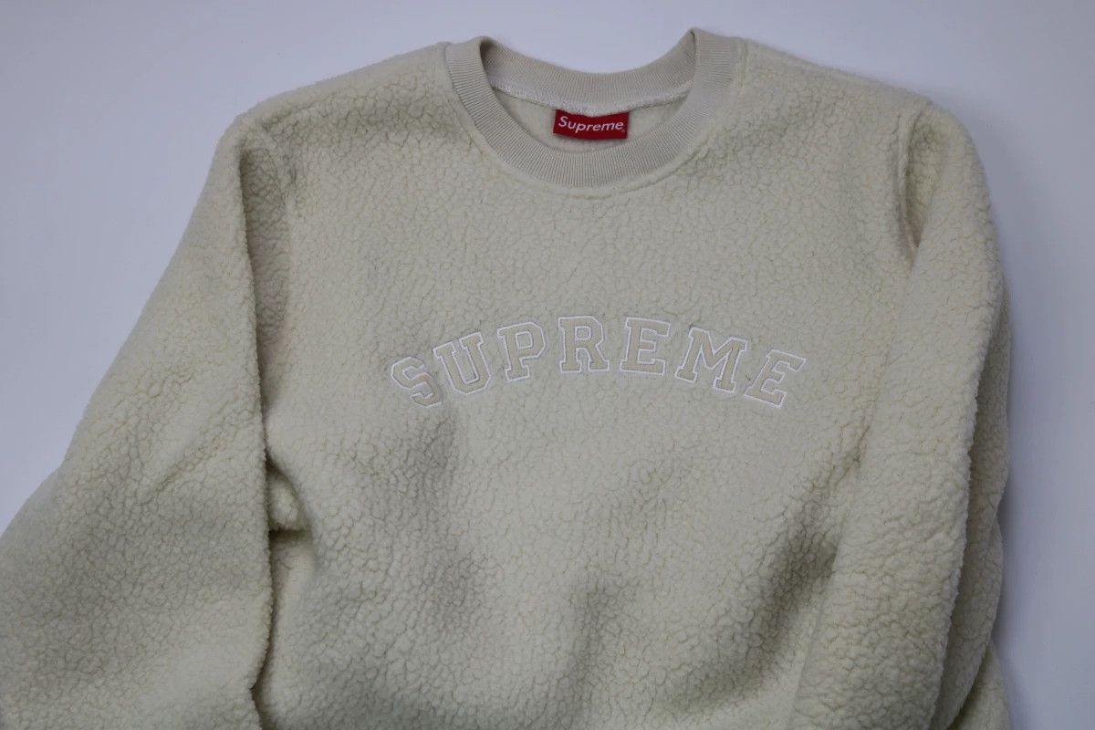 Supreme supreme polartec fleece sweatshirt in beige Size US M / EU 48-50 / 2 - 7 Thumbnail
